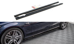 Maxton Parts - Seitenschweller Ansatz (Paar) passend für Mercedes-AMG C 43 / AMG-Line W205 schwarz Hochglanz