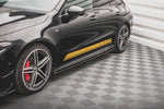 Maxton Parts - Seitenschweller Ansatz (Paar) passend für Mercedes-AMG CLA 35 / 45 C118 schwarz Hochglanz
