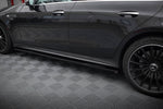 Maxton Parts - Seitenschweller Ansatz (Paar) passend für Mercedes-AMG GT 53 4-Door Coupe X290 schwarz Hochglanz