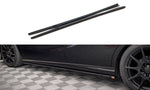 Maxton Parts - Seitenschweller Ansatz (Paar) passend für Mercedes B W246 FL schwarz Hochglanz