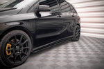 Maxton Parts - Seitenschweller Ansatz (Paar) passend für Mercedes B W246 FL schwarz Hochglanz