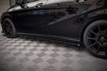 Maxton Parts - Seitenschweller Ansatz (Paar) passend für Mercedes B W246 FL schwarz Hochglanz