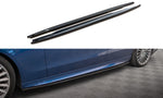 Maxton Parts - Seitenschweller Ansatz (Paar) passend für Mercedes C AMG-Line / 43 AMG W206 schwarz Hochglanz