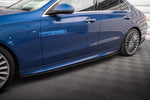 Maxton Parts - Seitenschweller Ansatz (Paar) passend für Mercedes C AMG-Line / 43 AMG W206 schwarz Hochglanz
