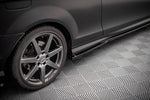 Maxton Parts - Seitenschweller Ansatz (Paar) passend für Mercedes C Coupe / Limousine / Kombi AMG-Line C204 / W204 FL / S204 FL schwarz Hochglanz