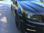 Maxton Parts - Seitenschweller Ansatz (Paar) passend für Mercedes C63 AMG Limousine / Kombi W204 FL / S204 FL schwarz Hochglanz