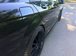 Maxton Parts - Seitenschweller Ansatz (Paar) passend für Mercedes C63 AMG Limousine / Kombi W204 FL / S204 FL schwarz Hochglanz