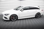 Maxton Parts - Seitenschweller Ansatz (Paar) passend für Mercedes CLA AMG-Line C118 schwarz Hochglanz