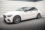 Maxton Parts - Seitenschweller Ansatz (Paar) passend für Mercedes E AMG-Line W213 FL schwarz Hochglanz