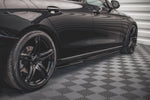 Maxton Parts - Seitenschweller Ansatz (Paar) passend für Mercedes E W213 schwarz Hochglanz