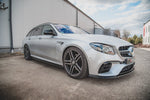 Maxton Parts - Seitenschweller Ansatz (Paar) passend für Mercedes E63 AMG Kombi/Limousine S213/W213 schwarz Hochglanz