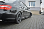Maxton Parts - Seitenschweller Ansatz (Paar) passend für Mercedes E63 AMG W212 schwarz Hochglanz