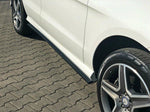 Maxton Parts - Seitenschweller Ansatz (Paar) passend für Mercedes GLE W166 AMG-Line schwarz Hochglanz