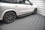 Maxton Parts - Seitenschweller Ansatz (Paar) passend für Mercedes GLS AMG-Line X167 Carbon Look