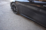 Maxton Parts - Seitenschweller Ansatz (Paar) passend für Mercedes S-Klasse AMG-LINE W222 schwarz matt