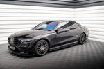 Maxton Parts - Seitenschweller Ansatz (Paar) passend für Mercedes S Long AMG-Line V223 schwarz Hochglanz