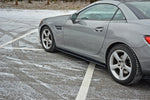 Maxton Parts - Seitenschweller Ansatz (Paar) passend für Mercedes SLK R172 schwarz Hochglanz