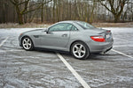 Maxton Parts - Seitenschweller Ansatz (Paar) passend für Mercedes SLK R172 schwarz Hochglanz