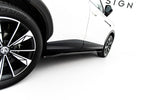 Maxton Parts - Seitenschweller Ansatz (Paar) passend für MG HS Mk2 schwarz Hochglanz