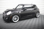 Maxton Parts - Seitenschweller Ansatz (Paar) passend für Mini Cooper S F56 / F56 FL schwarz Hochglanz