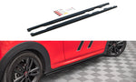 Maxton Parts - Seitenschweller Ansatz (Paar) passend für Mini Cooper S John Cooper Works F56 schwarz Hochglanz
