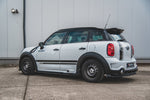 Maxton Parts - Seitenschweller Ansatz (Paar) passend für Mini Countryman Mk1 JCW schwarz Hochglanz