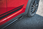 Maxton Parts - Seitenschweller Ansatz (Paar) passend für Mini Countryman Mk2 F60 JCW schwarz Hochglanz
