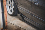 Maxton Parts - Seitenschweller Ansatz (Paar) passend für Mitsubishi Galant Avance Mk8 schwarz matt