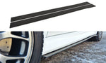 Maxton Parts - Seitenschweller Ansatz (Paar) passend für Mitsubishi Lancer Evo X schwarz matt