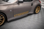 Maxton Parts - Seitenschweller Ansatz (Paar) passend für Nissan 370Z Nismo FL schwarz matt