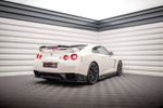 Maxton Parts - Seitenschweller Ansatz (Paar) passend für Nissan GTR R35 FL schwarz Hochglanz (NI-GTR-4F2-SD1-G)