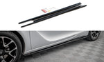 Maxton Parts - Seitenschweller Ansatz (Paar) passend für Opel Astra GTC OPC-Line J schwarz Hochglanz