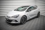 Maxton Parts - Seitenschweller Ansatz (Paar) passend für Opel Astra GTC OPC-Line J schwarz Hochglanz