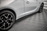 Maxton Parts - Seitenschweller Ansatz (Paar) passend für Opel Astra GTC OPC-Line J schwarz Hochglanz