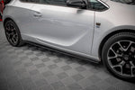 Maxton Parts - Seitenschweller Ansatz (Paar) passend für Opel Astra GTC OPC-Line J schwarz matt