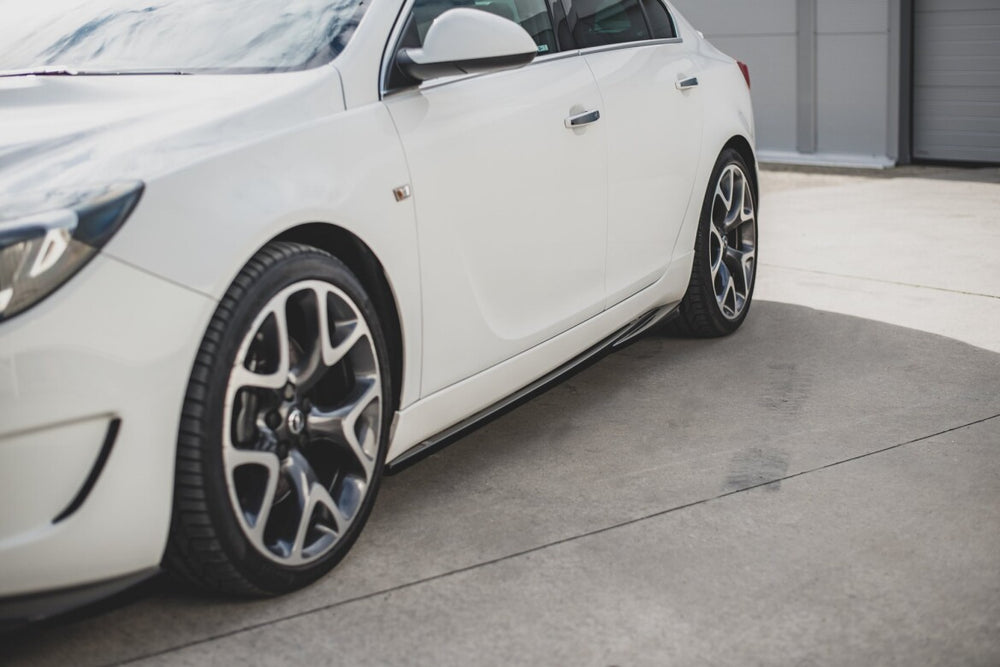 Maxton Parts - Seitenschweller Ansatz (Paar) passend für Opel Insignia Mk. 1 OPC schwarz Hochglanz