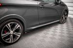 Maxton Parts - Seitenschweller Ansatz (Paar) passend für Peugeot 208 GTi Mk1 schwarz Hochglanz