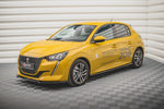 Maxton Parts - Seitenschweller Ansatz (Paar) passend für Peugeot 208 Mk2 schwarz Hochglanz