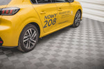 Maxton Parts - Seitenschweller Ansatz (Paar) passend für Peugeot 208 Mk2 schwarz Hochglanz