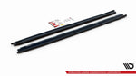 Maxton Parts - Seitenschweller Ansatz (Paar) passend für Peugeot 208 Mk2 schwarz Hochglanz