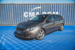 Maxton Parts - Seitenschweller Ansatz (Paar) passend für Peugeot 308 SW Mk2 schwarz Hochglanz