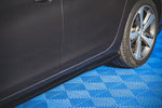 Maxton Parts - Seitenschweller Ansatz (Paar) passend für Peugeot 308 SW Mk2 schwarz Hochglanz
