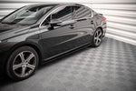 Maxton Parts - Seitenschweller Ansatz (Paar) passend für Peugeot 508 GT Mk1 FL schwarz Hochglanz