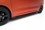 Maxton Parts - Seitenschweller Ansatz (Paar) passend für Peugeot Partner Maxi Mk3 schwarz Hochglanz