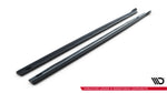 Maxton Parts - Seitenschweller Ansatz (Paar) passend für Peugeot Partner Maxi Mk3 schwarz Hochglanz