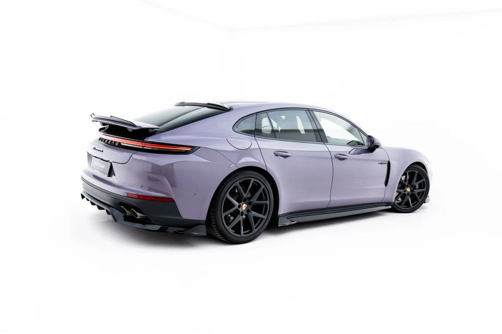 Maxton Parts - Seitenschweller Ansatz (Paar) passend für Porsche Panamera 4 / 4S E-Hybrid / 4 E-Hybrid 972 schwarz Hochglanz