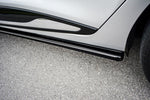 Maxton Parts - Seitenschweller Ansatz (Paar) passend für Renault Clio Mk4 schwarz Hochglanz