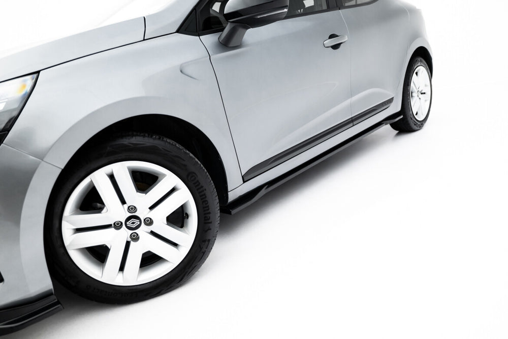 Maxton Parts - Seitenschweller Ansatz (Paar) passend für Renault Clio Mk5 FL schwarz Hochglanz