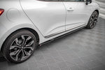 Maxton Parts - Seitenschweller Ansatz (Paar) passend für Renault Clio Mk5 schwarz Hochglanz