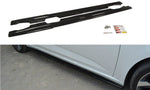 Maxton Parts - Seitenschweller Ansatz (Paar) passend für Renault Megane Hatchback Mk4 schwarz Hochglanz
